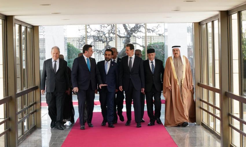 الرئيس السوري يلتقي الصفدي وعدداً من رؤساء البرلمانات العربية